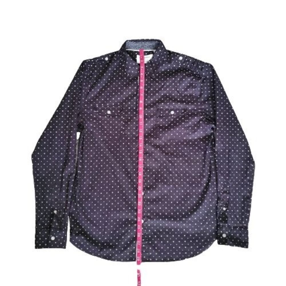 Paper Denim & Cloth Men's Polka Dot Stretch Fabric Slim Casual Shirt Size Medium - Picture 9 of 9